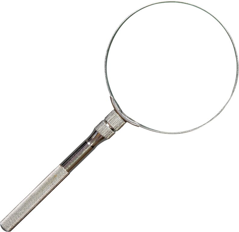 Magnifier glass isolated